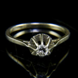 Kép 2/5 - Szoliter gyémántgyűrű (0,18 ct)