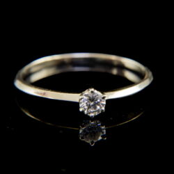 Kép 2/5 - Szoliter briliáns gyűrű (0,15 ct)
