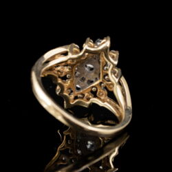 Picture 5/5 -Navett formájú gyúrú gyémánt kövekkel