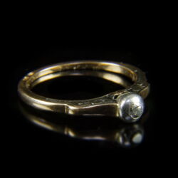 Picture 1/2 -Accompanying wedding band with diamonds