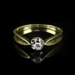 Kép 2/2 - Szoliter briliáns női gyűrű