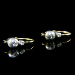 Kép 4/4 - Boutton fülbevaló pár gyémántokkal