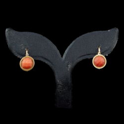 Picture 4/4 -Pair of earrings with coral stones