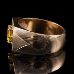 Picture 4/5 -Férfi pecsétgyűrű sárga topázzal