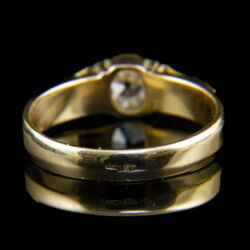 Kép 5/5 - Szoliter gyűrű régi csiszolású gyémánt kővel (0.45ct)