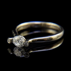 Kép 3/5 - Szoliter jellegű modern gyémántgyűrű