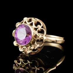 Picture 3/5 -Női gyűrű ametiszt kővel