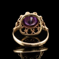 Picture 5/5 -Női gyűrű ametiszt kővel
