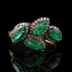 Picture 2/5 -Smaragdköves női gyűrű