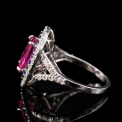 Picture 4/5 -Gyűrű turmalinnal és zafírokkal