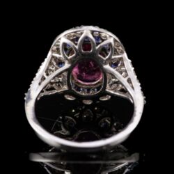 Picture 5/5 -Gyűrű turmalinnal és zafírokkal