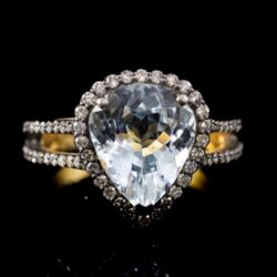 Picture 2/5 -Akvamarinköves női gyűrű