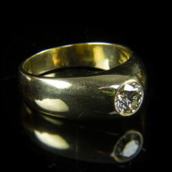 Kép 1/2 - Férfi gyémánt köves kisujj gyűrű