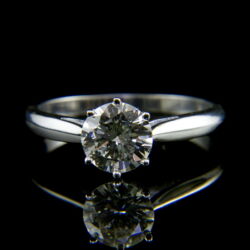 Kép 2/5 - Fehérarany szoliter gyűrű briliáns csiszolású gyémánt kővel (1,066 ct)