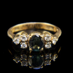 Kép 2/5 - Zafír-brill köves női gyűrű
