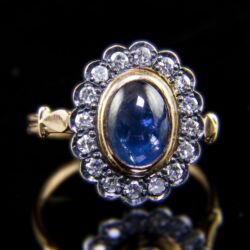 Picture 2/5 -Rosetta-style sapphire-diamond ring