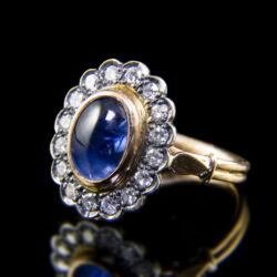 Picture 3/5 -Rosetta-style sapphire-diamond ring