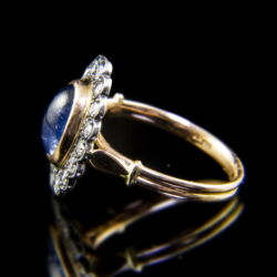 Kép 4/5 - Rozetta fazonú zafír-briliáns gyűrű