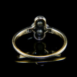 Kép 5/5 - Bécsi art deco gyűrű 6 gyémántkővel