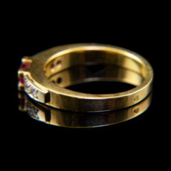 Kép 4/5 - Alliance fazonú rubin briliáns gyűrű
