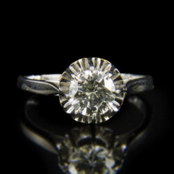 Kép 2/2 - Eljegyzési gyűrű gyémánt kővel (1.75 ct)
