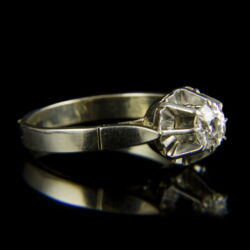 Kép 1/2 - Fehérarany eljegyzési gyűrű gyémánt kővel (0.55 ct)