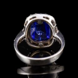 Picture 5/5 -Női gyűrű kabochon csiszolású tanzanittal