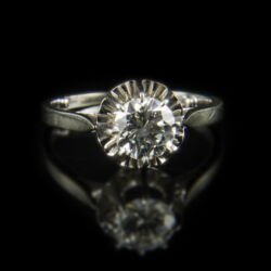 Kép 2/2 - Gyémánt köves eljegyzési gyűrű (1 ct)