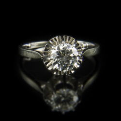 Picture 2/2 -Engagement ring with diamond (1 ct)