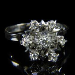 Kép 2/2 - Jégvirág gyémánt gyűrű