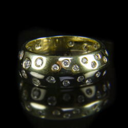 Kép 2/3 - Pesti arany gyűrű kaul foglalású briliánsokkal