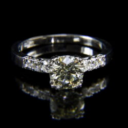 Picture 2/2 -Solitaire white gold ring with a 1.22 ct diamond