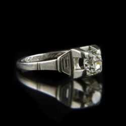Kép 1/2 - Szoliter fazonú gyémánt gyűrű