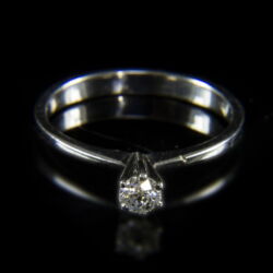 Kép 2/2 - Szoliter briliáns női gyűrű