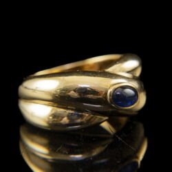 Kép 1/5 - Cartier arany gyűrű zafír kővel