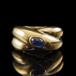 Kép 2/5 - Cartier arany gyűrű zafír kővel