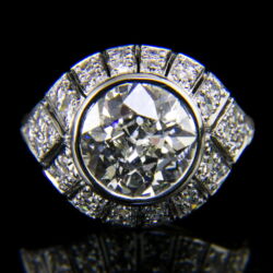 Kép 2/5 - Gyémánt köves fehérarany női gyűrű