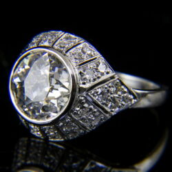 Kép 3/5 - Gyémánt köves fehérarany női gyűrű