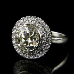 Kép 3/5 - Fehérarany gyűrű 4.19 ct-os gyémánt kővel