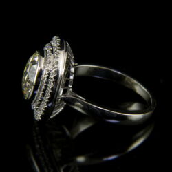 Kép 4/5 - Fehérarany gyűrű 4.19 ct-os gyémánt kővel