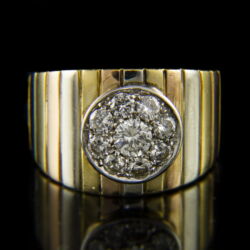 Picture 2/2 -Little finger ring for men with diamonds