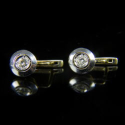 Picture 2/3 -Pair of earrings with diamonds