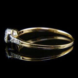 Kép 4/5 - Szoliter fazonú gyémánt köves arany gyűrű