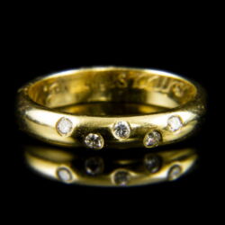 Picture 2/2 -14 K gold kaul ring with small diamonds