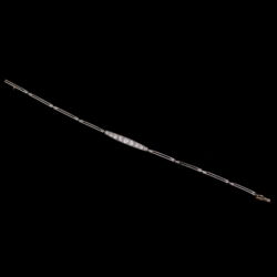 Picture 3/3 -Art deco gold bracelet with brilliant-cut diamonds