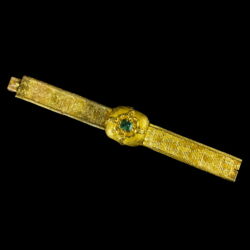 Picture 7/7 -Biedermeier gold bracelet with emerald 