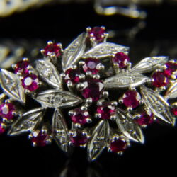 Picture 2/3 -White gold bracelet with rubies and diamonds