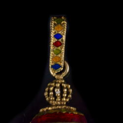 Picture 7/7 -Gold cross pendant with colored enamel decorations
