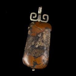 Picture 2/2 -Talisman pendant with carved brown stone