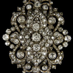 Kép 4/9 - Gyémánt köves arany bross / medál masnis szív függővel